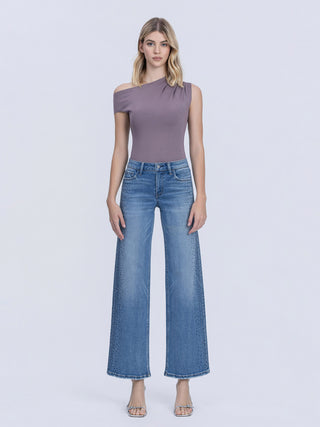 VERVET MIDE RISE WIDE LEG WITH EMBLELISHMENT/ SPARKLE 
