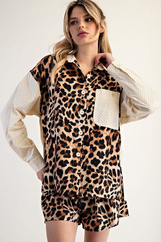 EE-LEOPARD BD SHIRT
