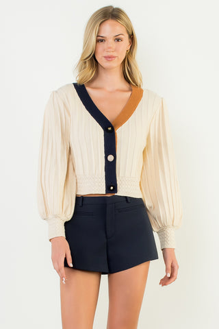 THML-COLORBLOCKED CARDI