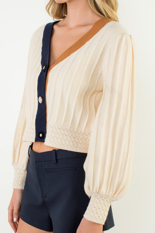 THML-COLORBLOCKED CARDI