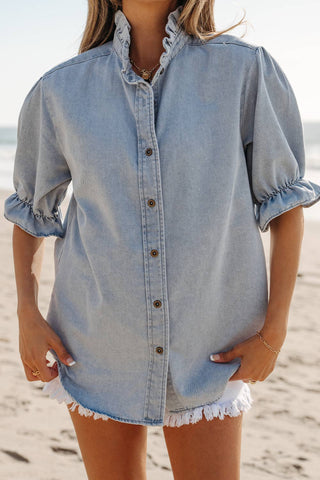 Chambray Shirt - Bay Blue