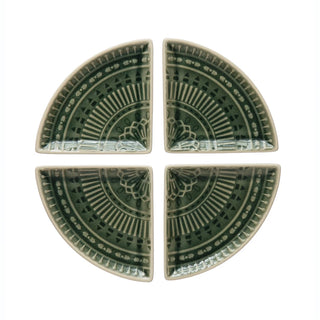 BL-4 piece set DEBOSSED DISH SET