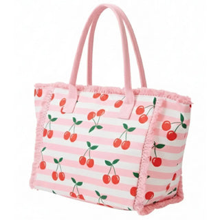 CHERRY FRINGE TOTE BAG
