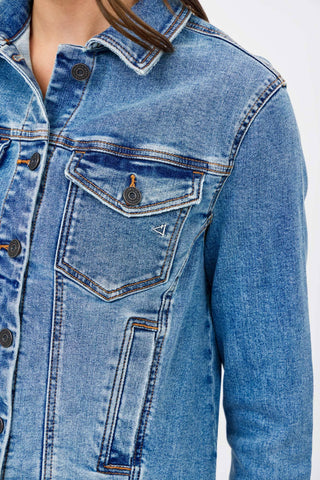 HIDDEN - Trucker Jacket-MEDWASH