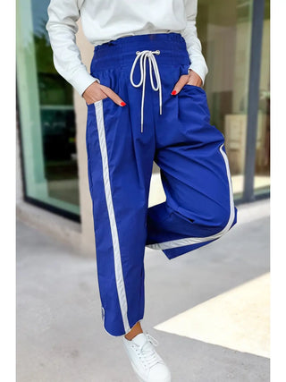 PULL ON STRIPE DRAWSTRING PANTS