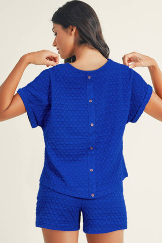 Flower Print Set - Royal Blue