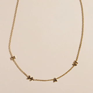 K STATE EMAW INTIAL NECKLACE IN OLD BY NICKEL AND SUEDE 