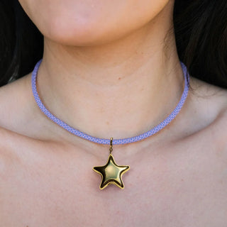 LAVENDER MINIMALIST PARACORD NECKLACE