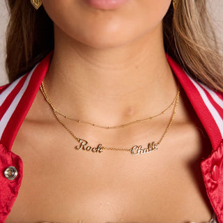 KU ROCK CHALK NECKLACE