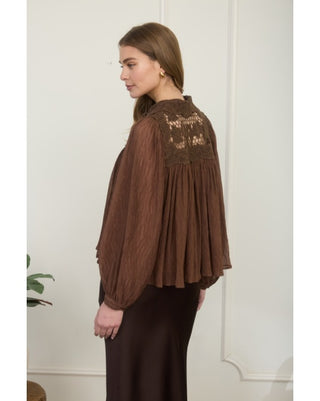 ERIN LACE DETAIL BLOUSE