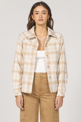 DJ-WEST JACKET-TAN PLAID