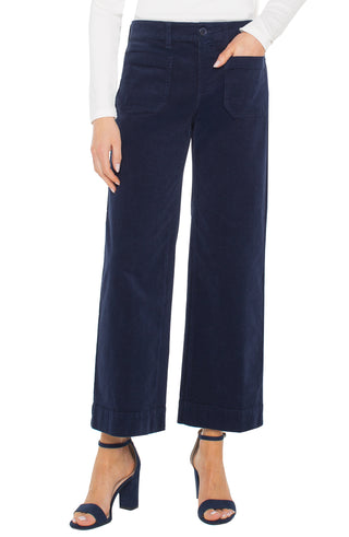 LIV-CROP CORDUROY PANTS