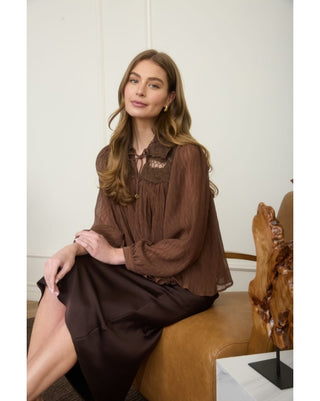 ERIN LACE DETAIL BLOUSE