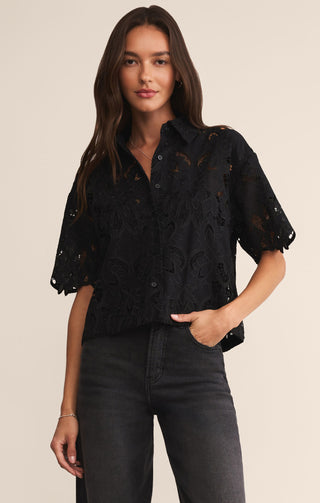 ZS- MIDNIGHT LACE TOP
